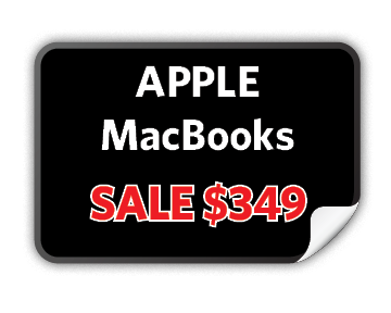 Apple Macbooks, $349