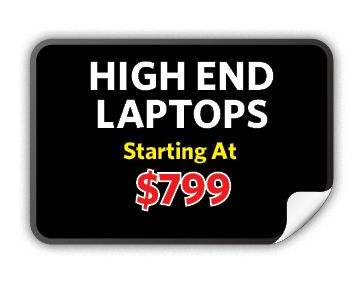 High end laptops, starting at $799