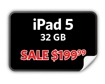 Apple iPad 5, 32GB, $199.99